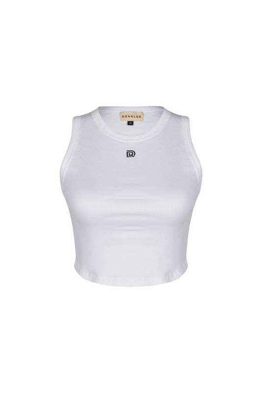 Lulu Ribbed Top - White